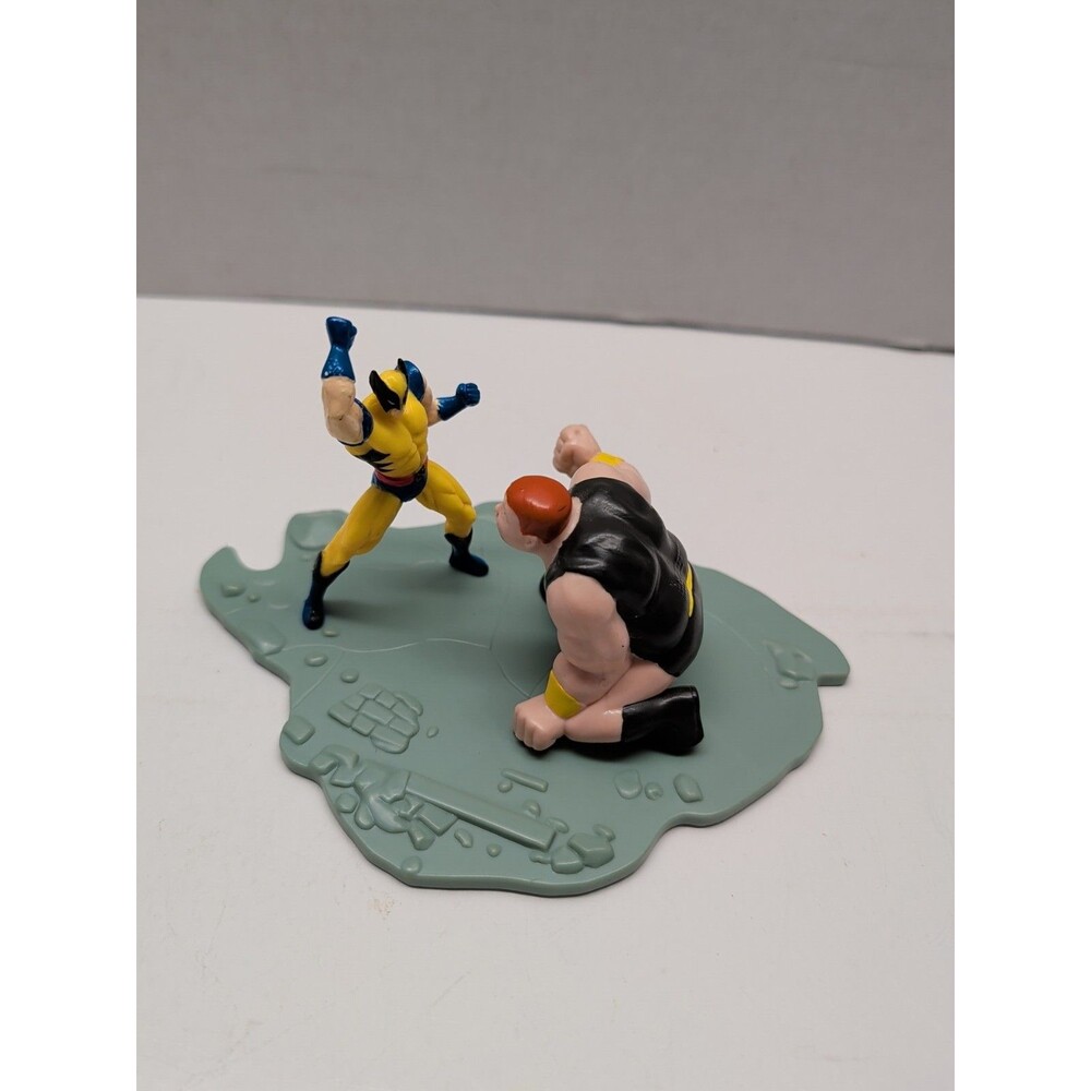 1995 Blob VS Wolverine X-Men Action Figures Marvel Comics Hardees Toys
